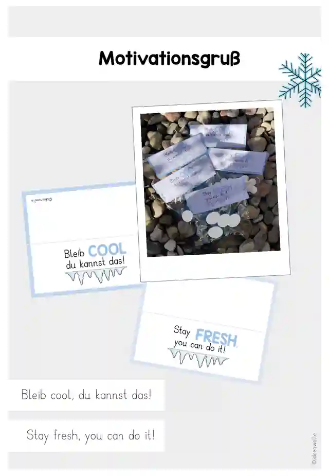 Bleib cool - eisiger Motivationsgruß