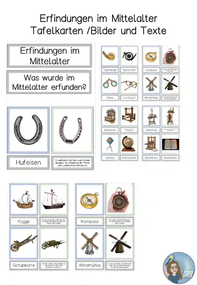 Erfindungen Mittelalter Tafelkarten (9/9)