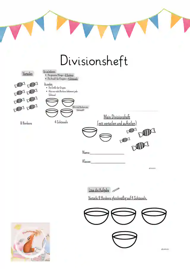 Divisionsheft - Verteilen und Aufteilen