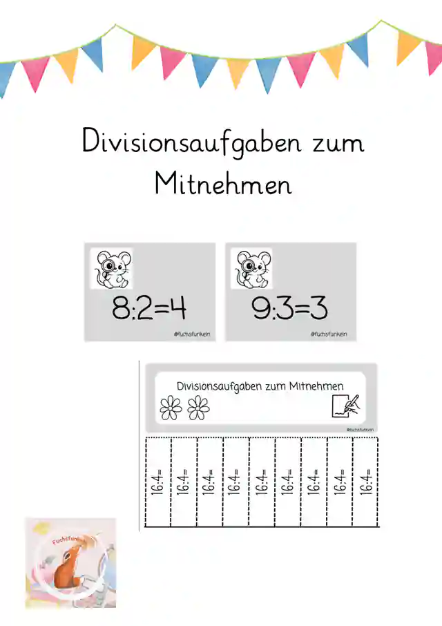 Divisionsaufgaben zum Mitnehmen