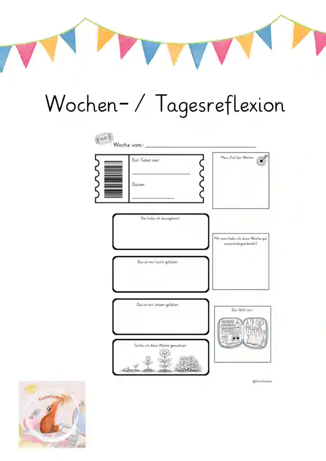 Exit Ticket - Wochenreflexion