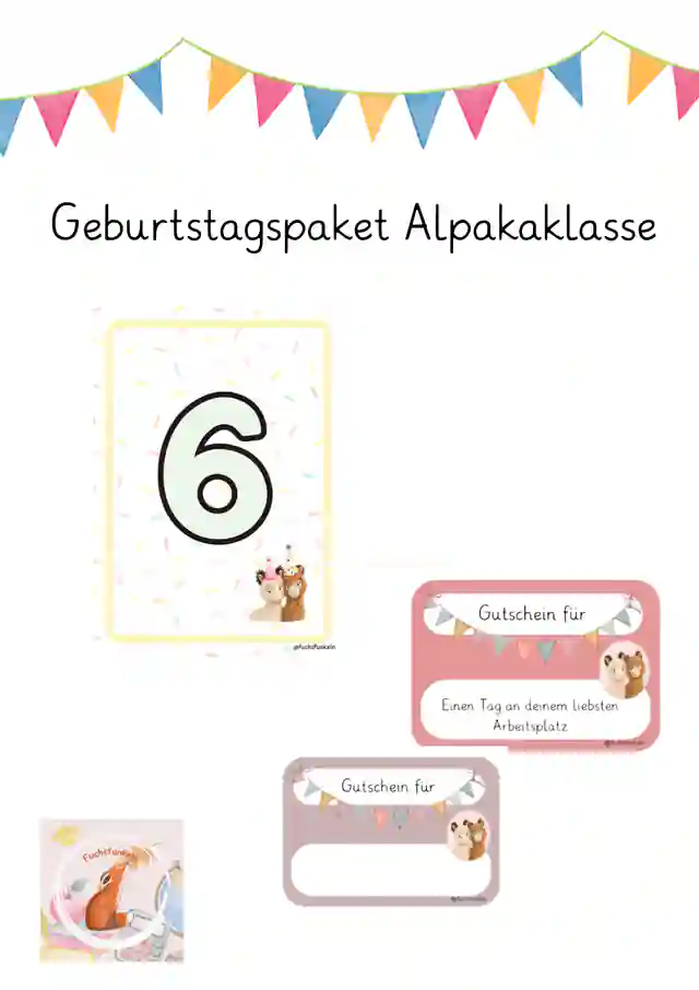 Geburtstag Alpakaklasse