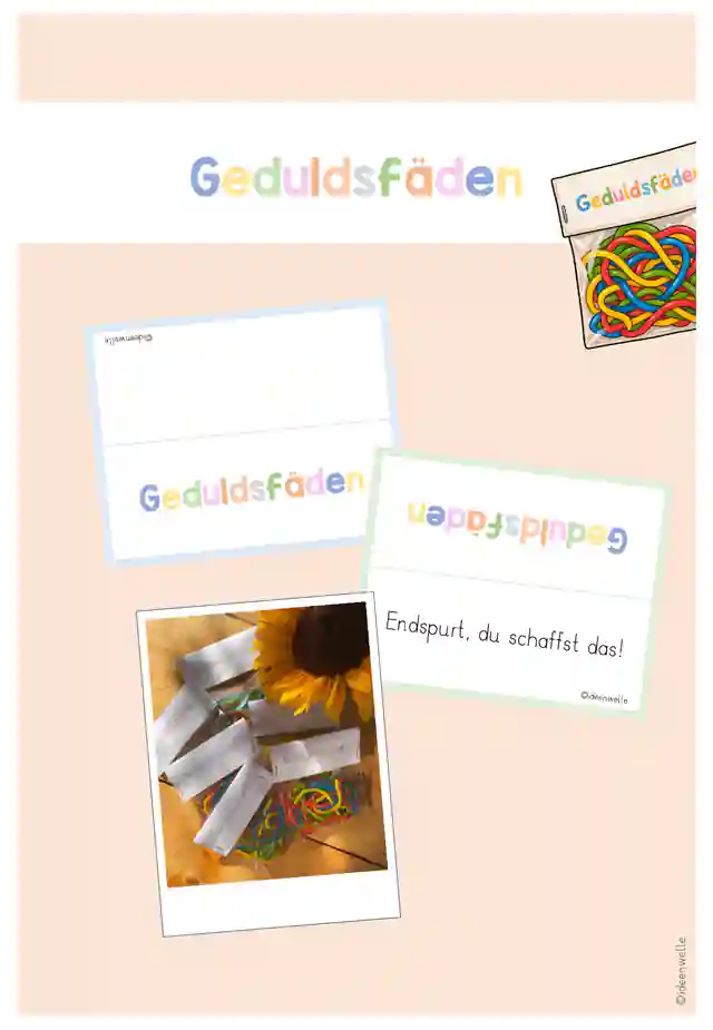 Geduldsfäden - süßer Gruß