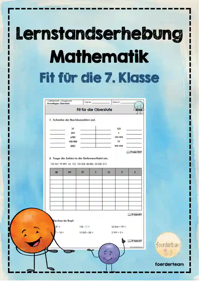 Fit für die Oberstufe – Lernstandserhebung Mathematik