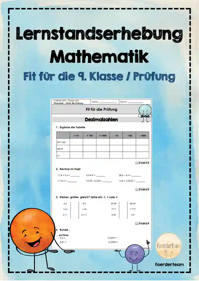 Fit für die Prüfung – Lernstandserhebung Mathematik