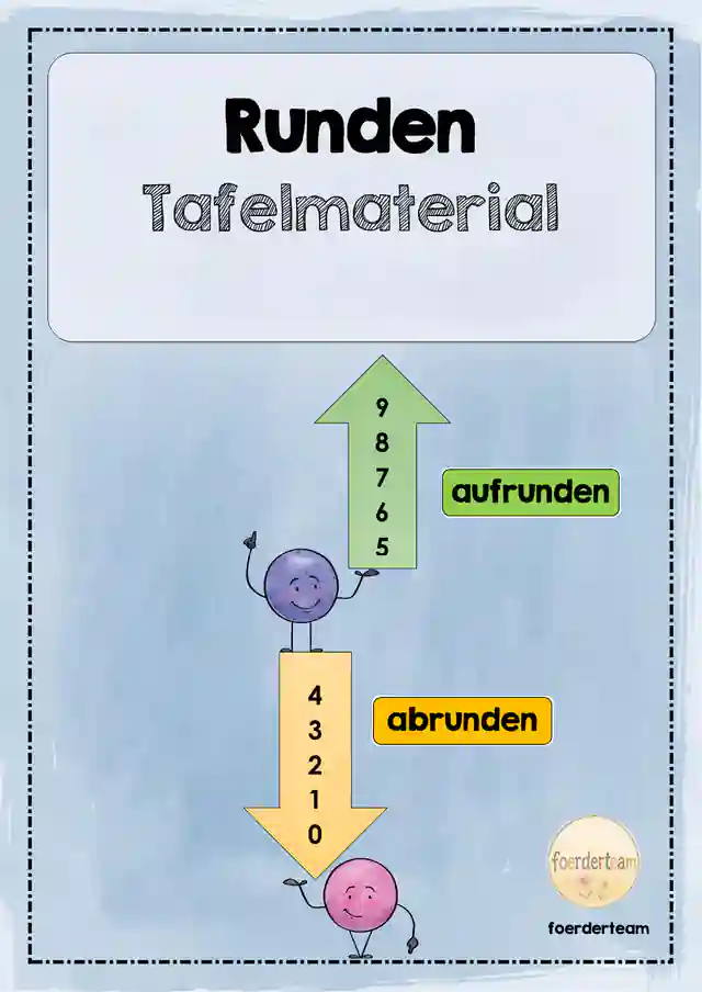 Richtig runden – Tafelmaterial zum Auf- und Abrunden
