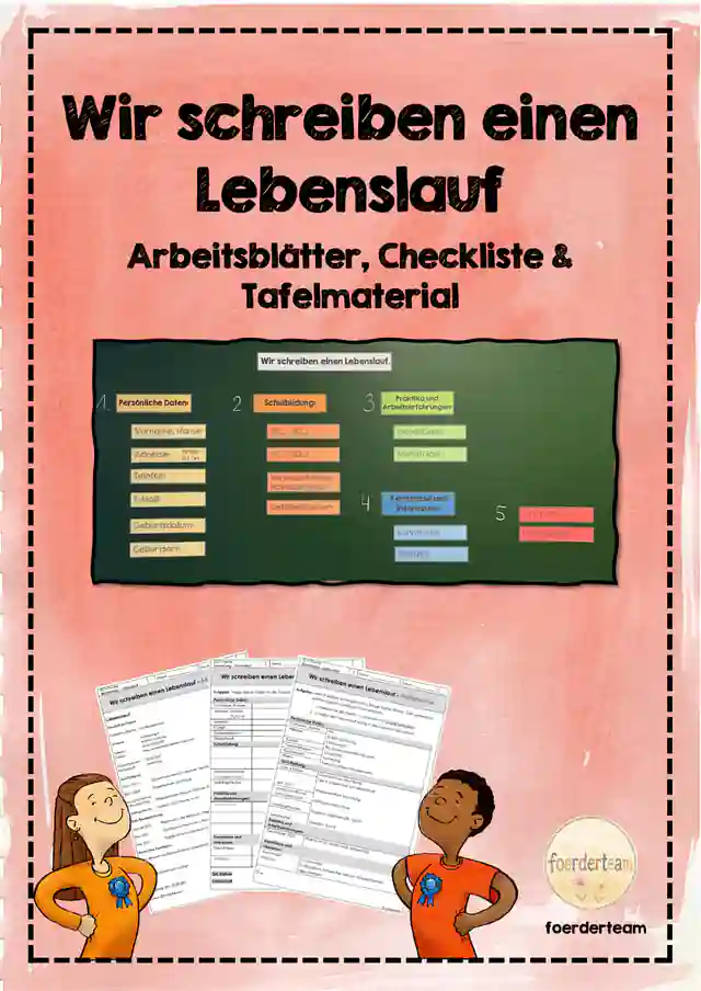 Lebenslauf schreiben – Materialpaket für die Bewerbung