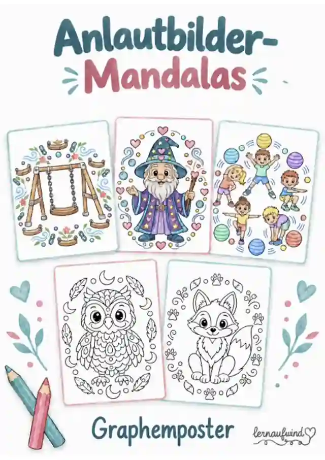 Mandalas Anlautbilder Graphemposter