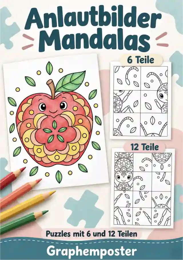 Mandala Puzzle Anlautbilder