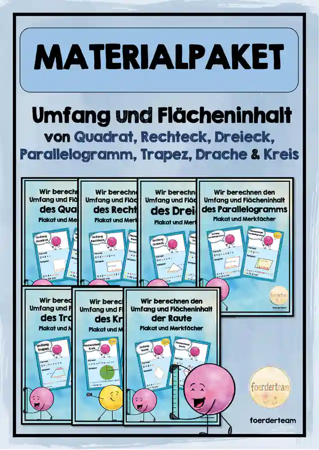 Umfang & Flächeninhalt – Das große Materialpaket