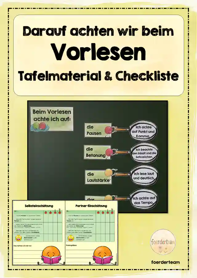 Richtig vorlesen – Materialpaket zur Leseflüssigkeit