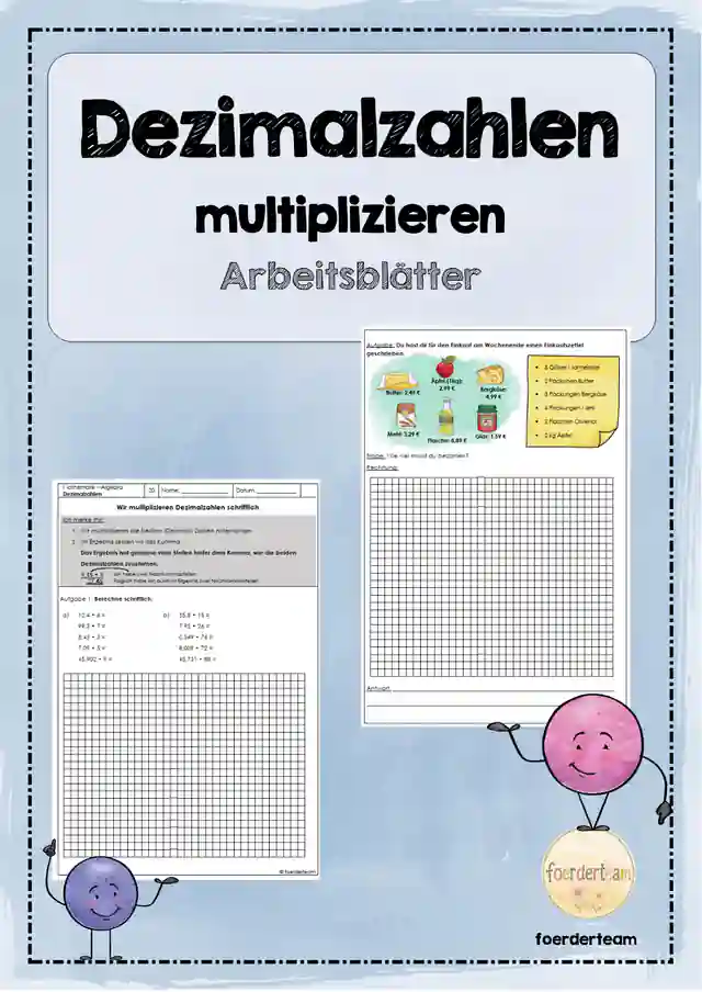 Dezimalzahlen multiplizieren