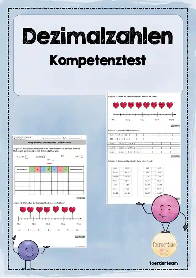 Dezimalzahlen - Kompetenztest