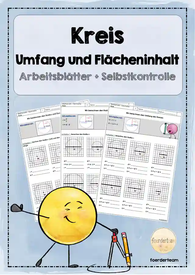 Der Kreis – Arbeitsblätter mit Lösungen