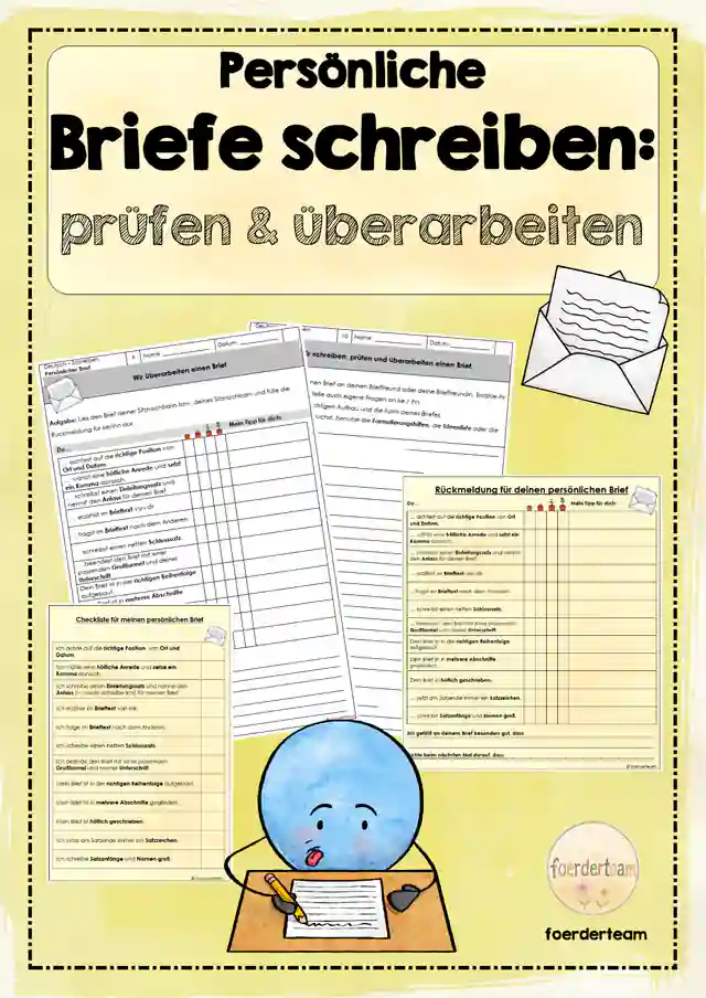 Persönliche Briefe überarbeiten – Checkliste & Rückmeldung