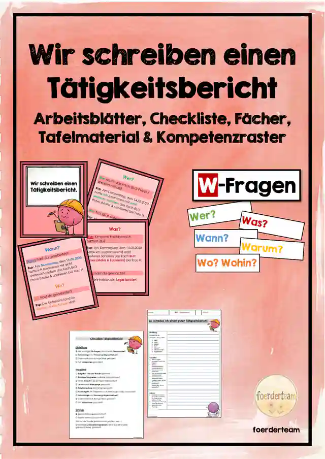 Tätigkeitsbericht schreiben – Schritt für Schritt