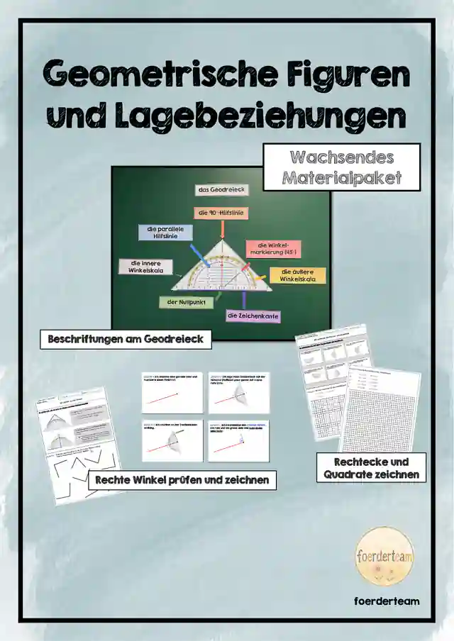 Arbeiten mit dem Geodreieck – Schritt für Schritt