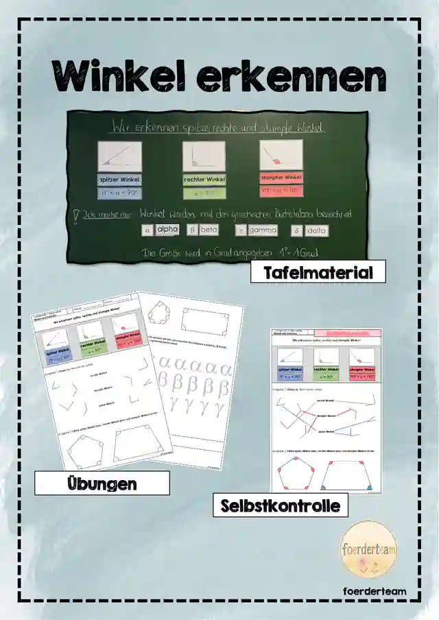 Winkel erkennen und unterscheiden