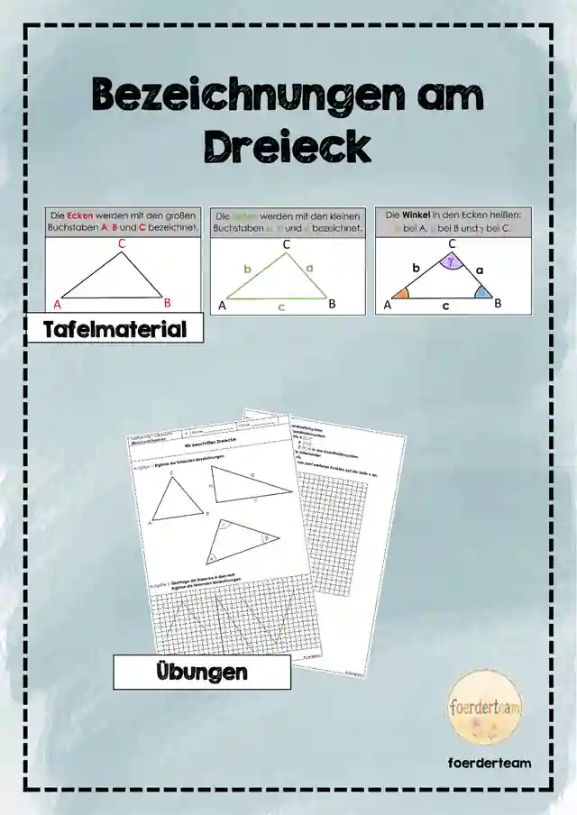 Dreiecke richtig beschriften