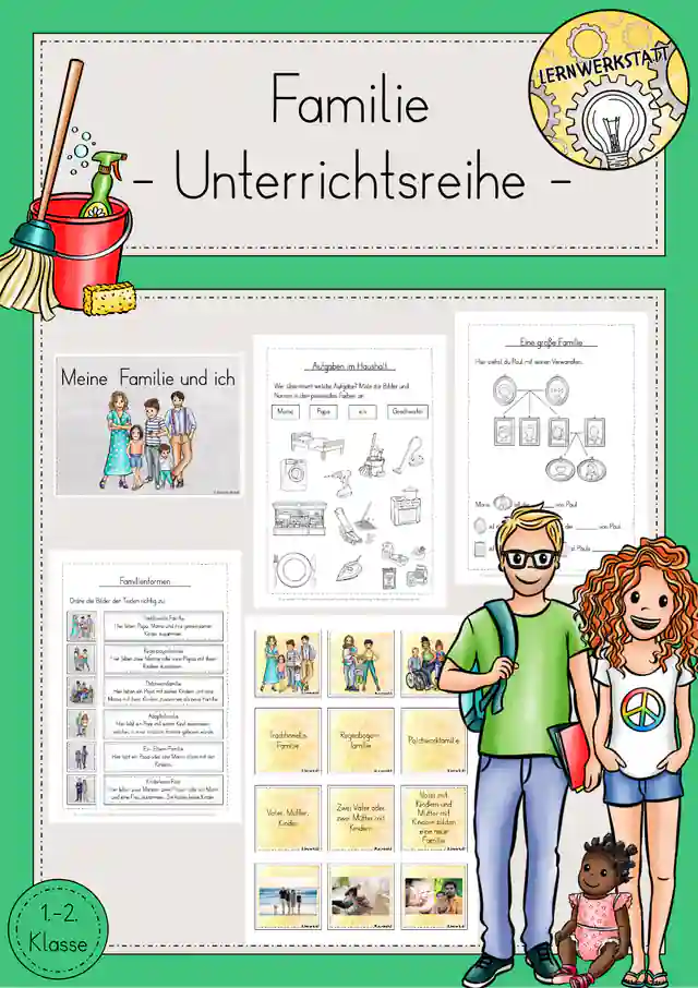 Familie Unterrichtsreihe Stammbaum Steckbrief Sachunterricht Klasse 1/2