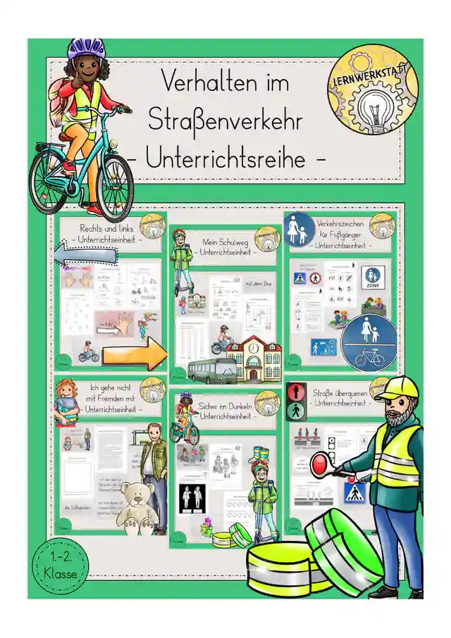Verkehrserziehung Unterrichtsreihe Materialpaket Sachunterricht Klasse 1/2