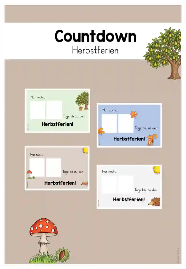 Feriencountdown Herbstferien