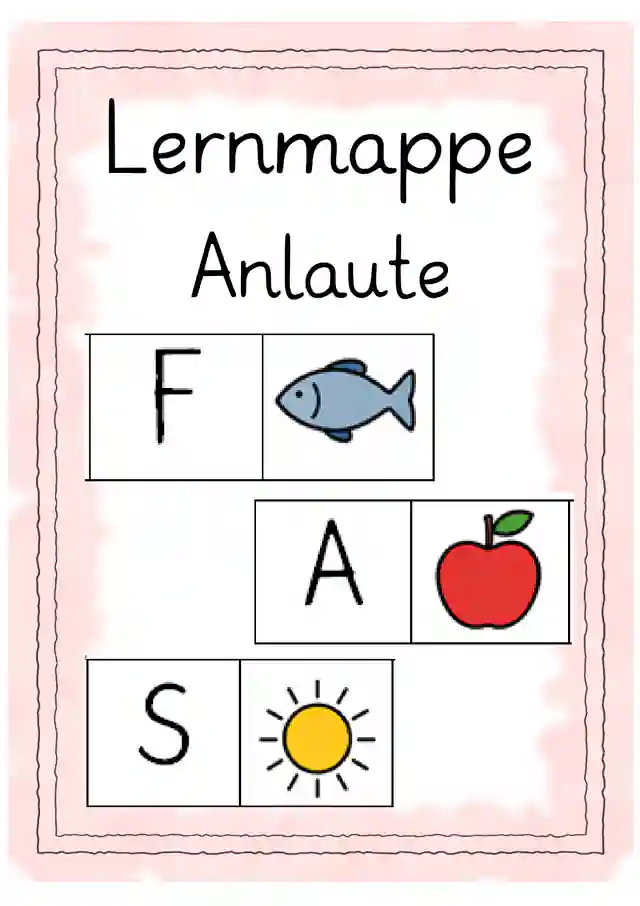Klettmappe Anfangsunterricht Deutsch Anlaute