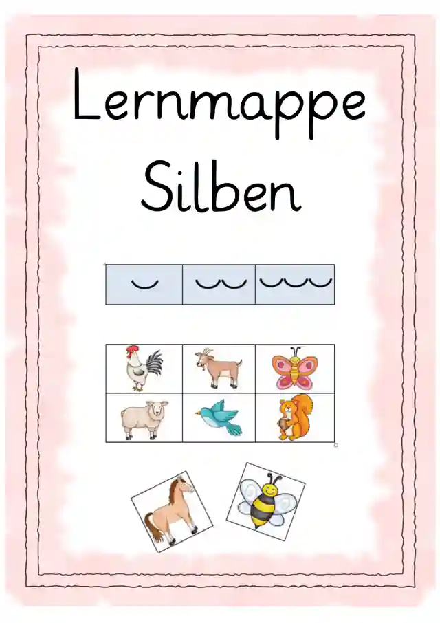 Klettmappe Anfangsunterricht Deutsch Silben 