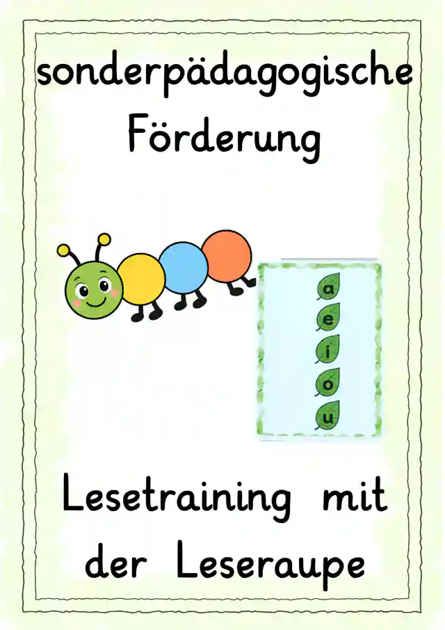 Leseraupe Anfangsunterricht Deutsch 