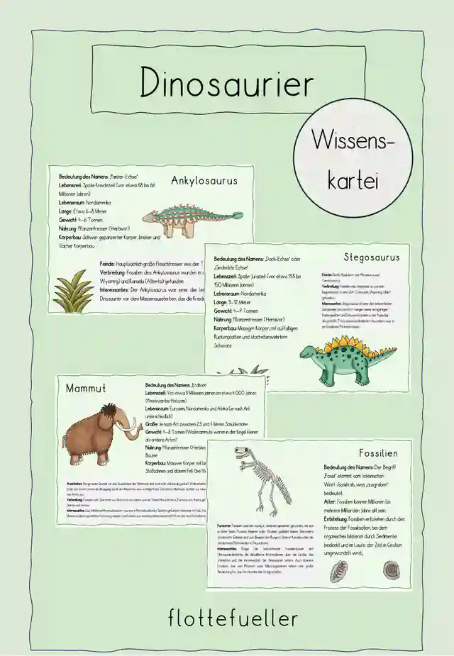 Dinosaurier - Wissenskartei