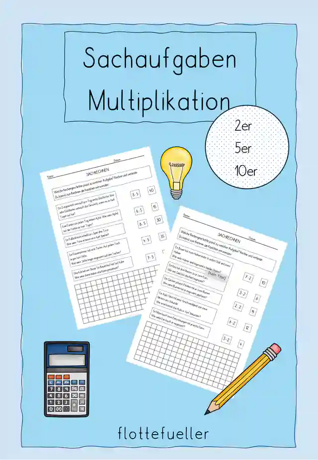Sachaufgaben - Multiplikation - 2er, 5er, 10er