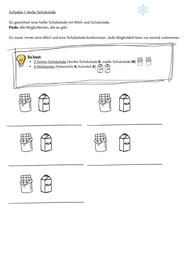 Kombinatorik Klasse 4 - Weihnachten