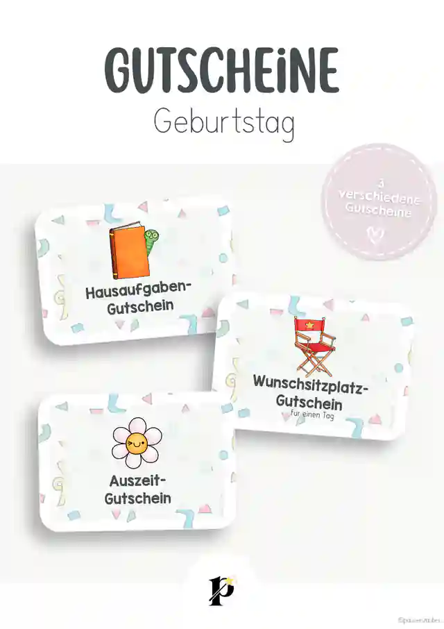 Geburtstagsgutscheine