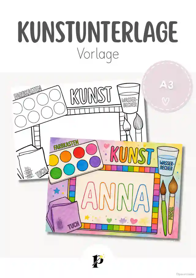Kunstunterlage - Vorlage
