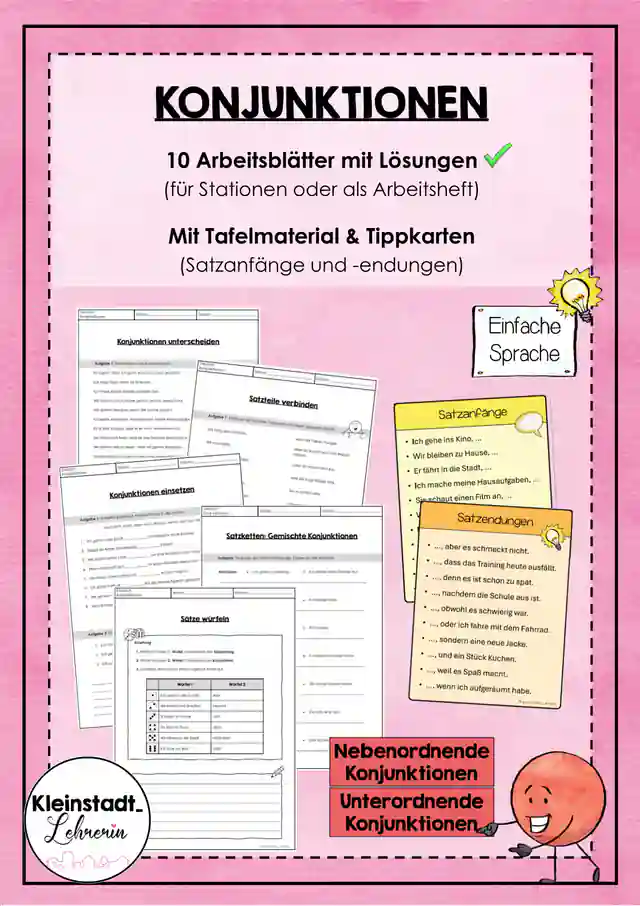 Konjunktionen (Bindewörter)