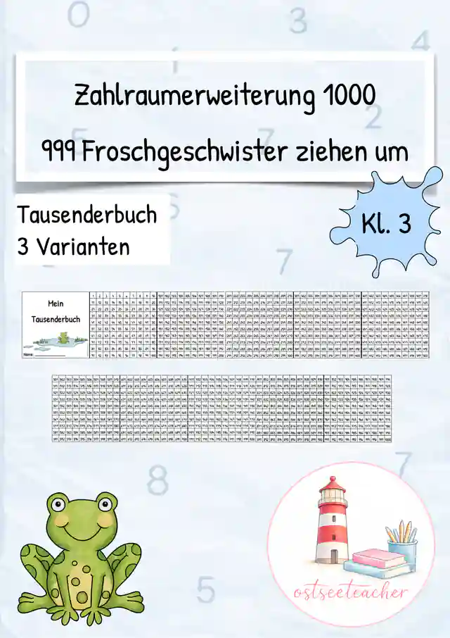 999 Froschgeschwister ziehen um - Tausenderbuch ZR 1000 (Kl. 3)