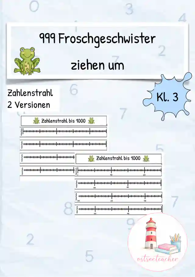 999 Froschgeschwister ziehen um - Zahlenstrahl ZR 1000 (Kl. 3)