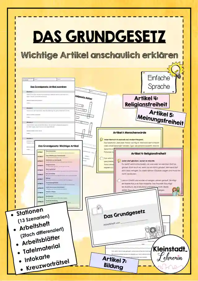 Das Grundgesetz: Artikel praxisnah kennenlernen