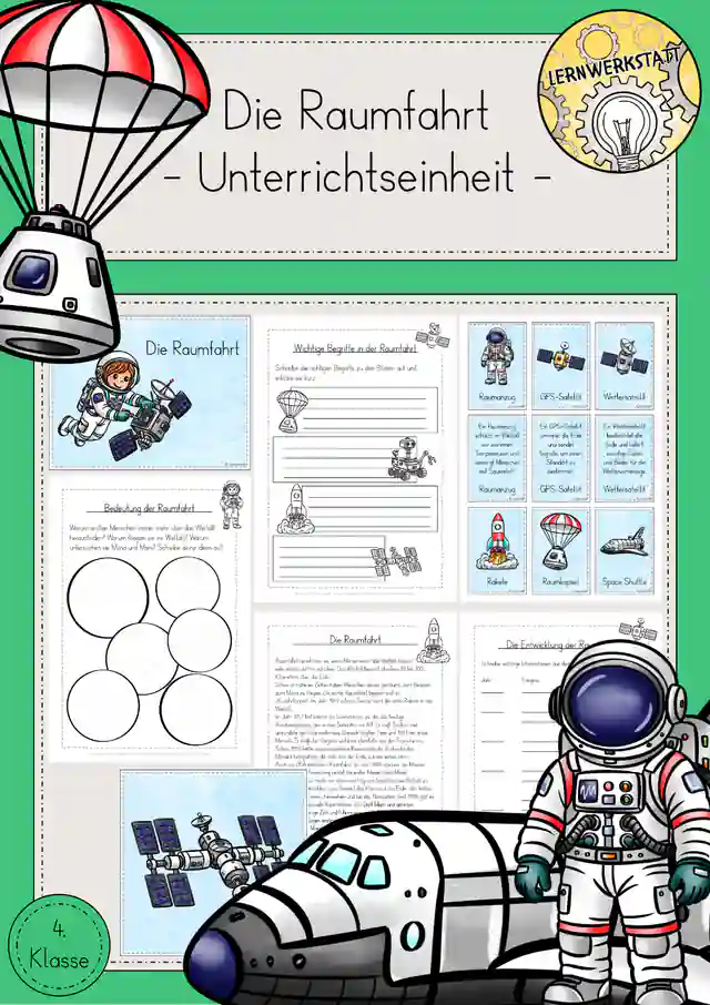 Raumfahrt Sonnensystem Unterrichtseinheit Sachunterricht Klasse 4