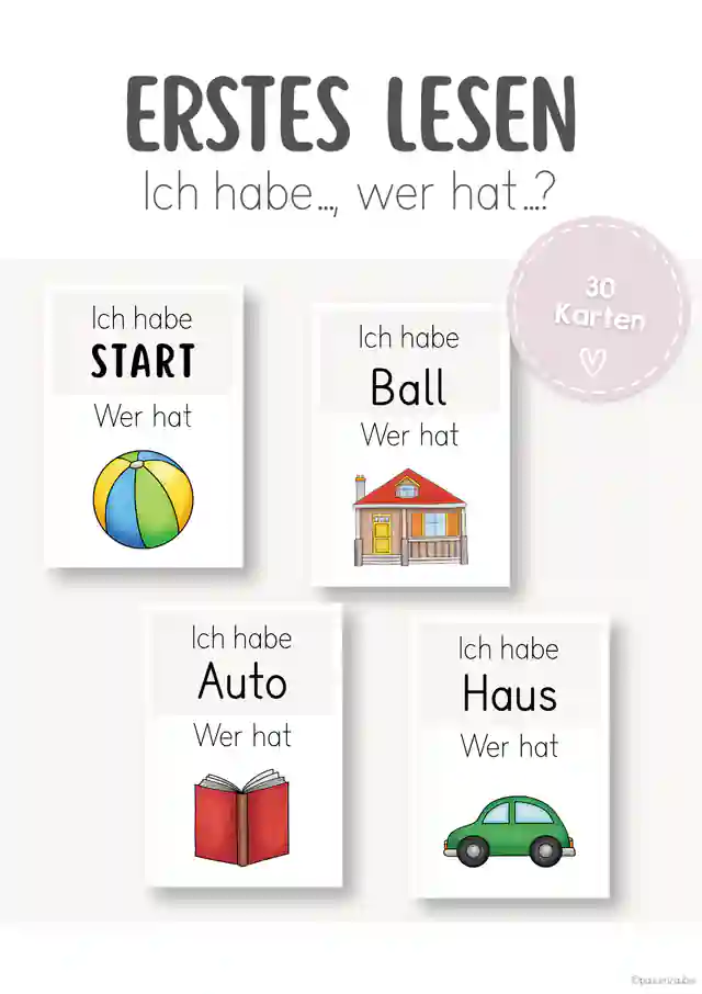 Erstes Lesen (2) | Ich habe..., wer hat...?