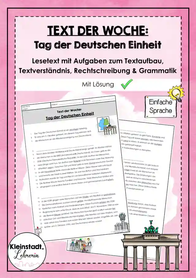Text der Woche: Tag der Deutschen Einheit