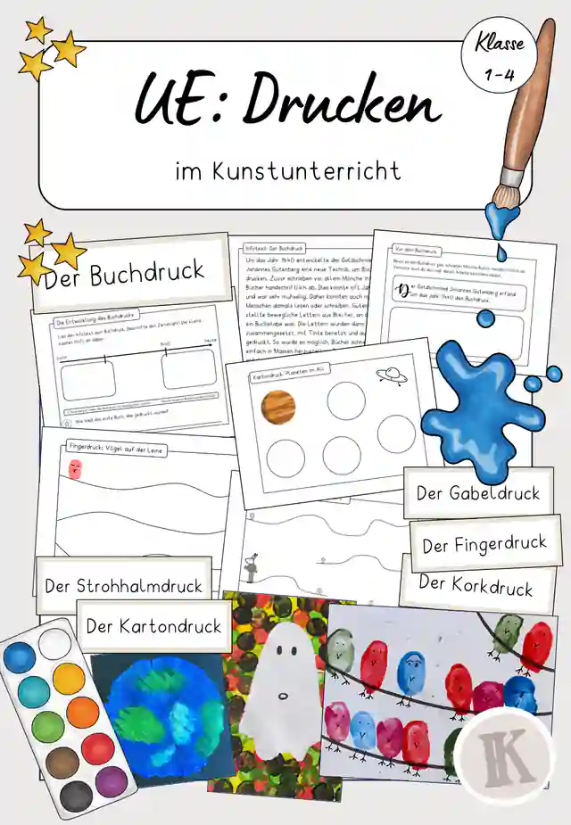 Einheit "Drucken" - Themenheft mit Unterrichtsbeispielen