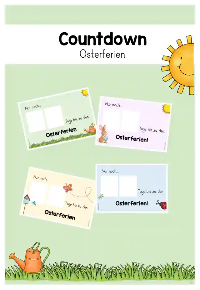 Feriencountdown Osterferien 