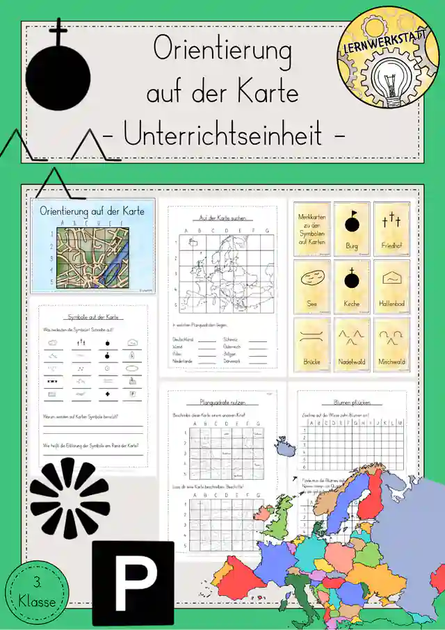Kartenkunde Orientierung Karte Unterrichtseinheit Sachunterricht Klasse 3