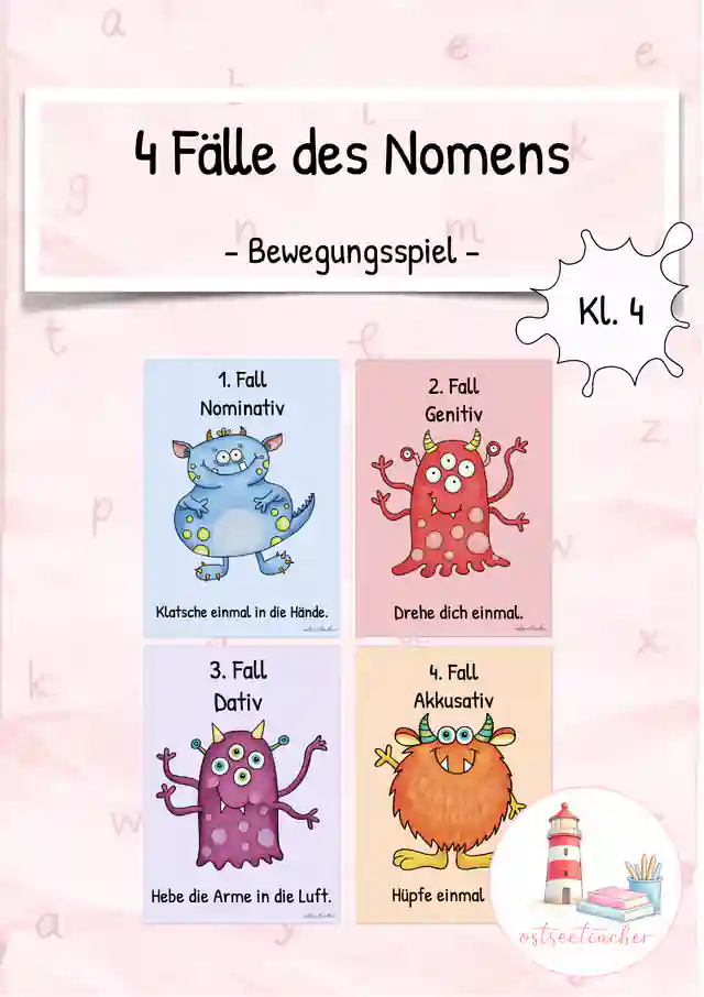 4 Fälle des Nomens Spiel Bewegung (Kl. 4)