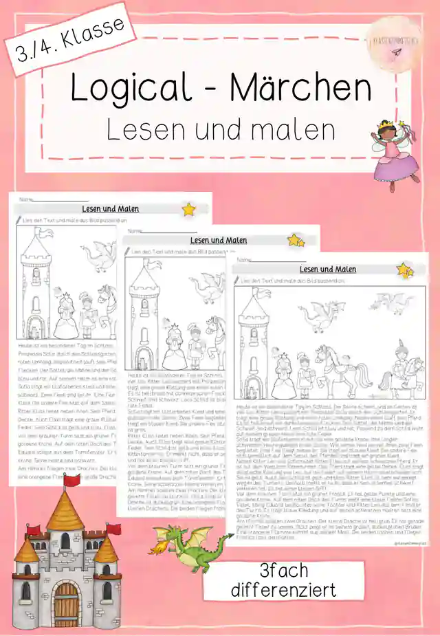 Logical - Lesen und Malen - Märchen - 3./4. Klasse