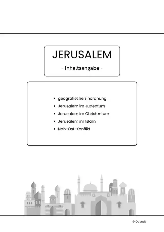 Jerusalem - Die Stadt der Religionen
