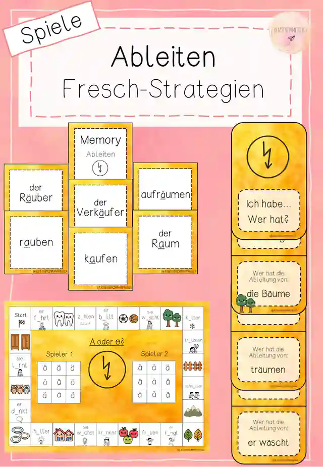 ä oder e? Spiele zum Ableiten - Fresch-Strategien