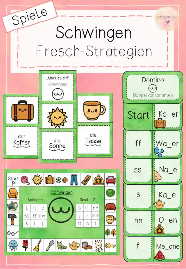 Mitlautverdopplung - Spiele zum Schwingen - Fresch-Strategien