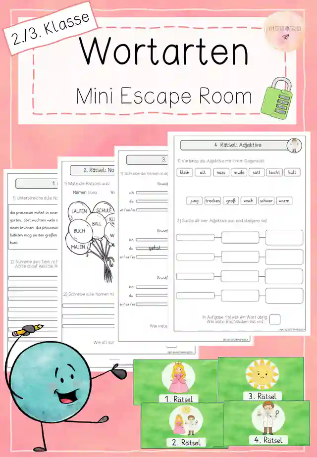 Mini Escape Room: Längen - 3. Klasse - Mathe